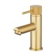 Lattice Edition Solid Brass Brushed Yellow Gold Basin Mixer Tap Bathroom Vanity Tap