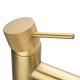 Lattice Edition Solid Brass Brushed Yellow Gold Basin Mixer Tap Bathroom Vanity Tap