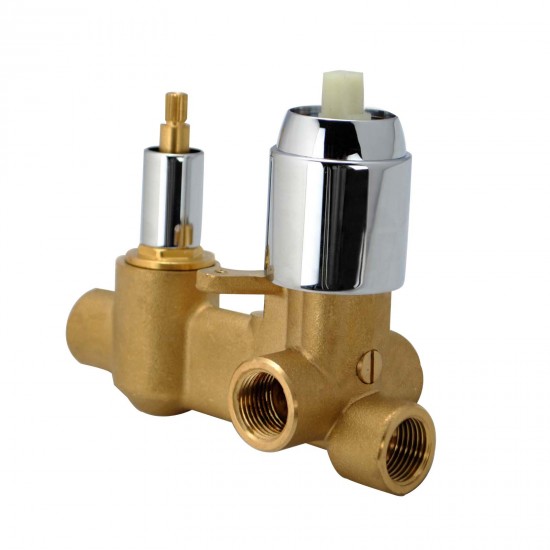 Euro Round Chrome Shower/Bath Mixers Diverter