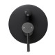 Euro Round Nero Matt Black Shower/Bath Mixers Diverter