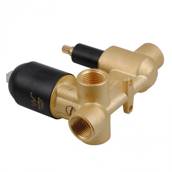 Euro Round Nero Matt Black Shower/Bath Mixers Diverter