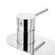 Euro Round Chrome Bathtub/Basin Wall Mixer With Spout Color Up Extend
