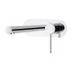 Euro Round Chrome Bathtub/Basin Wall Mixer With Spout Color Up Extend