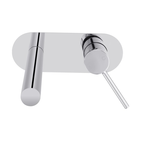 Euro Round Chrome Bathtub/Basin Wall Mixer With Spout Color Up Extend
