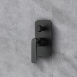 Esperia Matte Black Shower/Bath Mixer Diverter