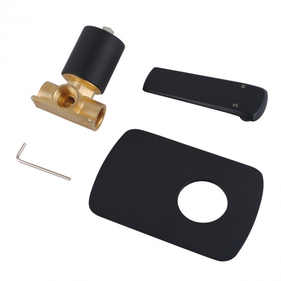 Norico Eden Black Shower/Bath Wall Mixers Tapware