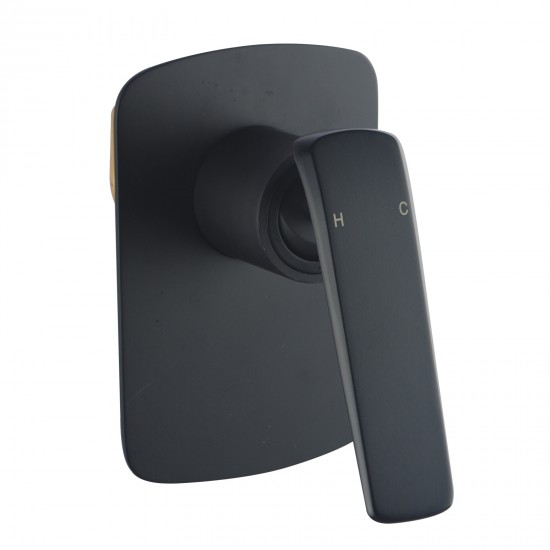 Norico Eden Black Shower/Bath Wall Mixers Tapware