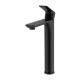Matt Black Bathroom Tall Basin Mixer Tap Black Vanity Tap