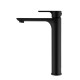 Matt Black Bathroom Tall Basin Mixer Tap Black Vanity Tap