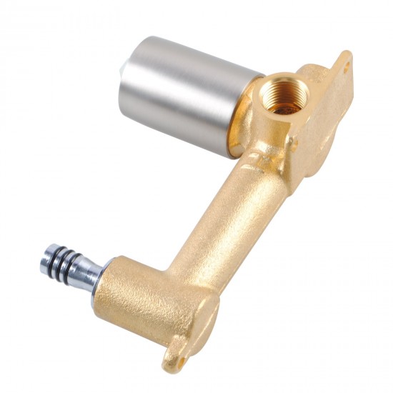 Rumia Brushed Nickel Bathtub Spout Basin Wall Mixer With Spout Water Spout