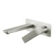 Rumia Brushed Nickel Bathtub Spout Basin Wall Mixer With Spout Water Spout