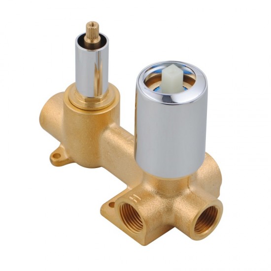 Rumia Chrome Shower Wall Mixer With Diverter