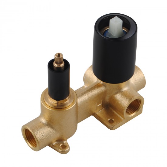 Rumia Shower Wall Mixer With Diverter Matt Black