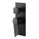 Rumia Shower Wall Mixer With Diverter Matt Black