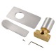 Rumia Brushed Nickel Solid Brass Shower/Bath Wall Mixer Wall Mounted