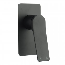 Rumia Shower Wall Mixer Solid Brass Watermark Matt Black