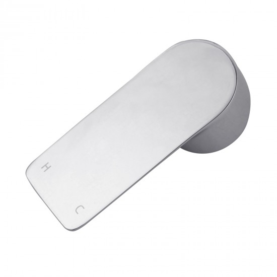 Chrome Bathtub/Basin Wall Mixer With Spout Wall Mounted Color Up Extend