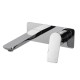 Chrome Bathtub/Basin Wall Mixer With Spout Wall Mounted Color Up Extend