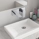 Chrome Bathtub/Basin Wall Mixer With Spout Wall Mounted Color Up Extend