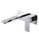 Chrome Bathtub/Basin Wall Mixer With Spout Wall Mounted Color Up Extend