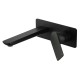 Black Bathtub/Basin Wall Mixer With Spout Wall Mounted Color Up Extend