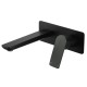 Black Bathtub/Basin Wall Mixer With Spout Wall Mounted Color Up Extend