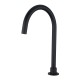 Lattice Edition Progressive Hob Kitchen Sink Mixer Set Gooseneck Basin Mixer Tap Matte Black
