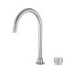 Lattice Edition Progressive Hob Kitchen Sink Mixer Set Gooseneck Basin Mixer Tap Brushed Nickel
