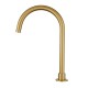 Lattice Edition Progressive Hob Kitchen Sink Mixer Set Gooseneck Basin Mixer Tap Brushed Yellow Gold