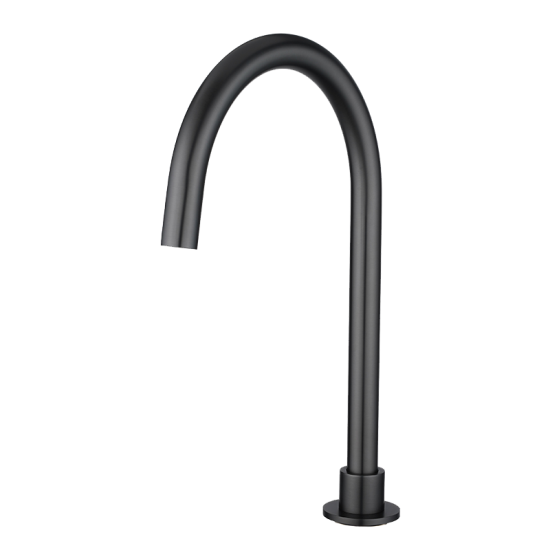 Lattice Edition Progressive Hob Kitchen Sink Mixer Set Gooseneck Basin Mixer Tap Gunmetal Grey