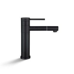 Bathroom Matte Black Basin Mixer Tap Swivel Nozzle Faucet Stainless Steel