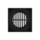 120*120mm Black Shower Grate Floor Waste Drain Smart Insert Tile