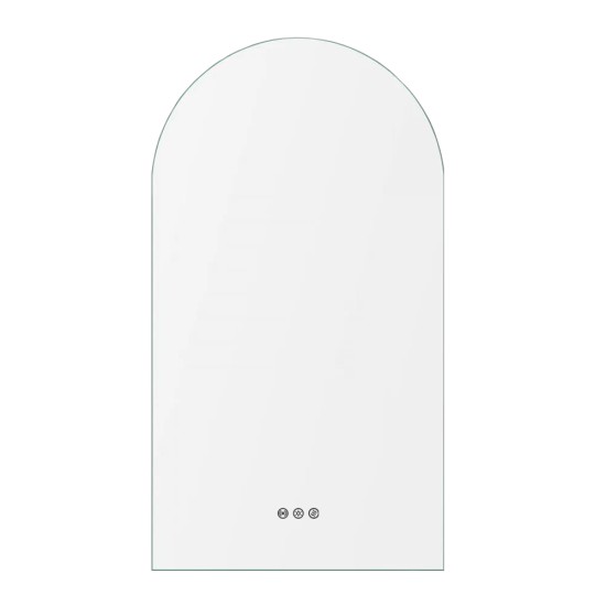 500x900mm Arched LED Wall Mirror with Motion Sensor Auto On Demister Touch Sensor Switch