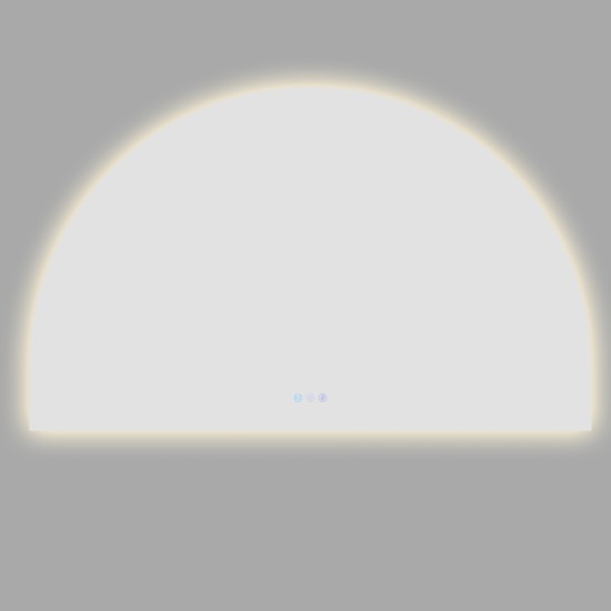 1200x850mm Backlit Arch Led Mirror With Motion Sensor Demister Touch Sensor Switch