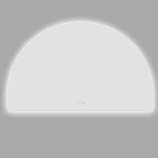 1200x850mm Backlit Arch Led Mirror With Motion Sensor Demister Touch Sensor Switch