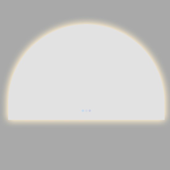 1200x850mm Backlit Arch Led Mirror With Motion Sensor Demister Touch Sensor Switch