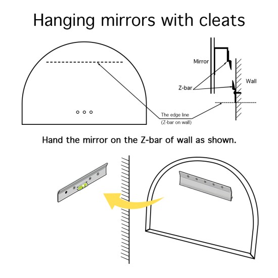 1200x850mm Backlit Arch Led Mirror With Motion Sensor Demister Touch Sensor Switch