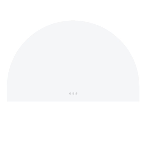 1200x850mm Backlit Arch Led Mirror With Motion Sensor Demister Touch Sensor Switch