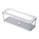 14pcs Stackable BPA-Free Refrigerator Storage Bins Pull Out Storage Drawer with Lids Drain Trays Kitchen Organization Transparent Food Storage Bins Set