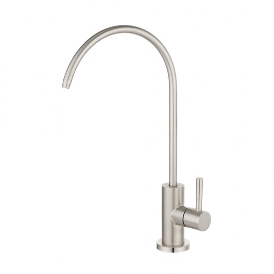 Premium SUS304 Water Filter Stainless Steel Tap RO Drinking Ceramic Disc Faucet Brushed Nickel
