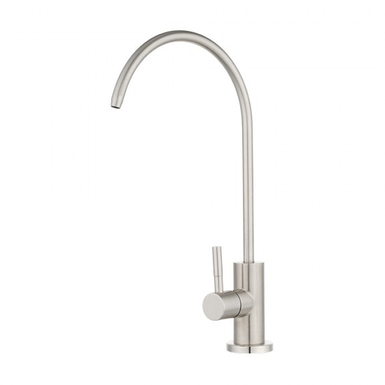 Premium SUS304 Water Filter Stainless Steel Tap RO Drinking Ceramic Disc Faucet Brushed Nickel