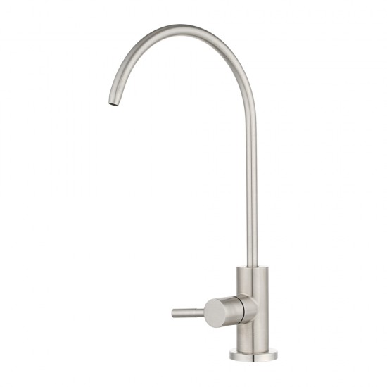 Premium SUS304 Water Filter Stainless Steel Tap RO Drinking Ceramic Disc Faucet Brushed Nickel