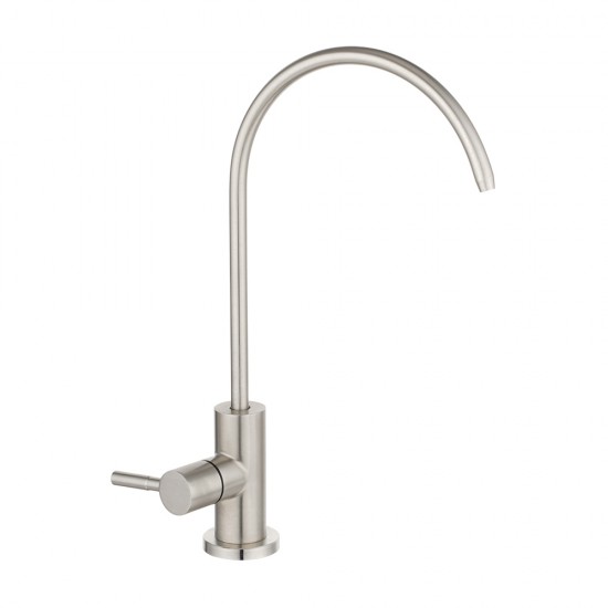 Premium SUS304 Water Filter Stainless Steel Tap RO Drinking Ceramic Disc Faucet Brushed Nickel