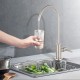 Premium SUS304 Water Filter Stainless Steel Tap RO Drinking Ceramic Disc Faucet Brushed Nickel