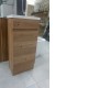 400mm Plywood Light Oak Floor Standing Vanity With Ceramic Basin