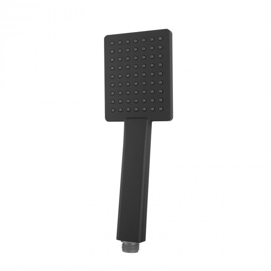Black Square Hand held Shower Hand Shower Head Only