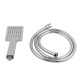 Square Chrome ABS Handheld Shower Head With Water Hose