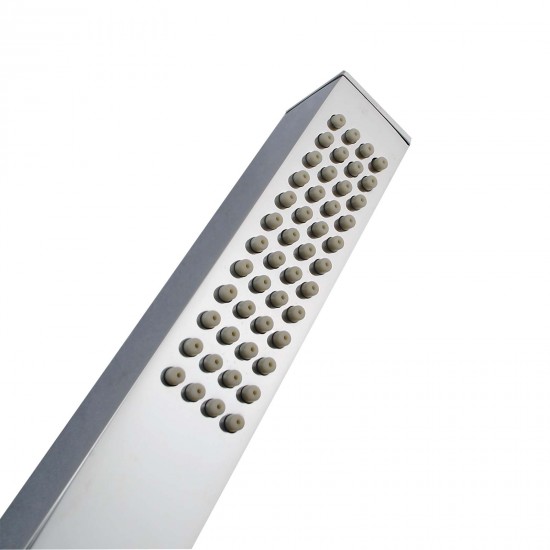 Square Chrome Hand Held Shower Only