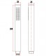 Square Chrome Hand Held Shower Only