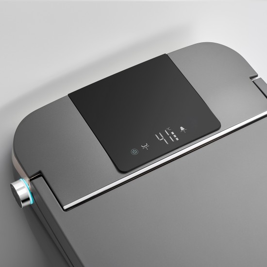 690x395x490mm One Piece Intelligent Electric Smart Toilet Automatic Instant Heating Matt Grey